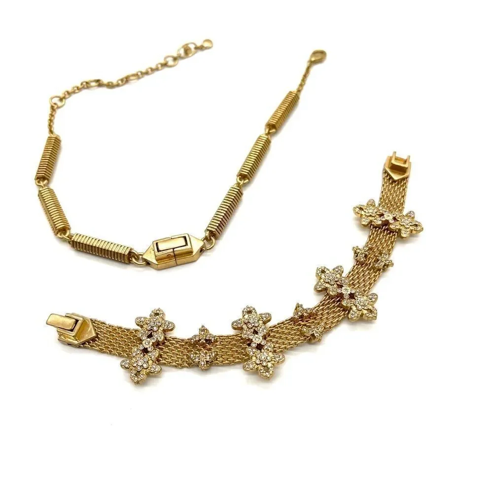 CAbi Antique Gold Bon Vivant Necklace/Bracelet